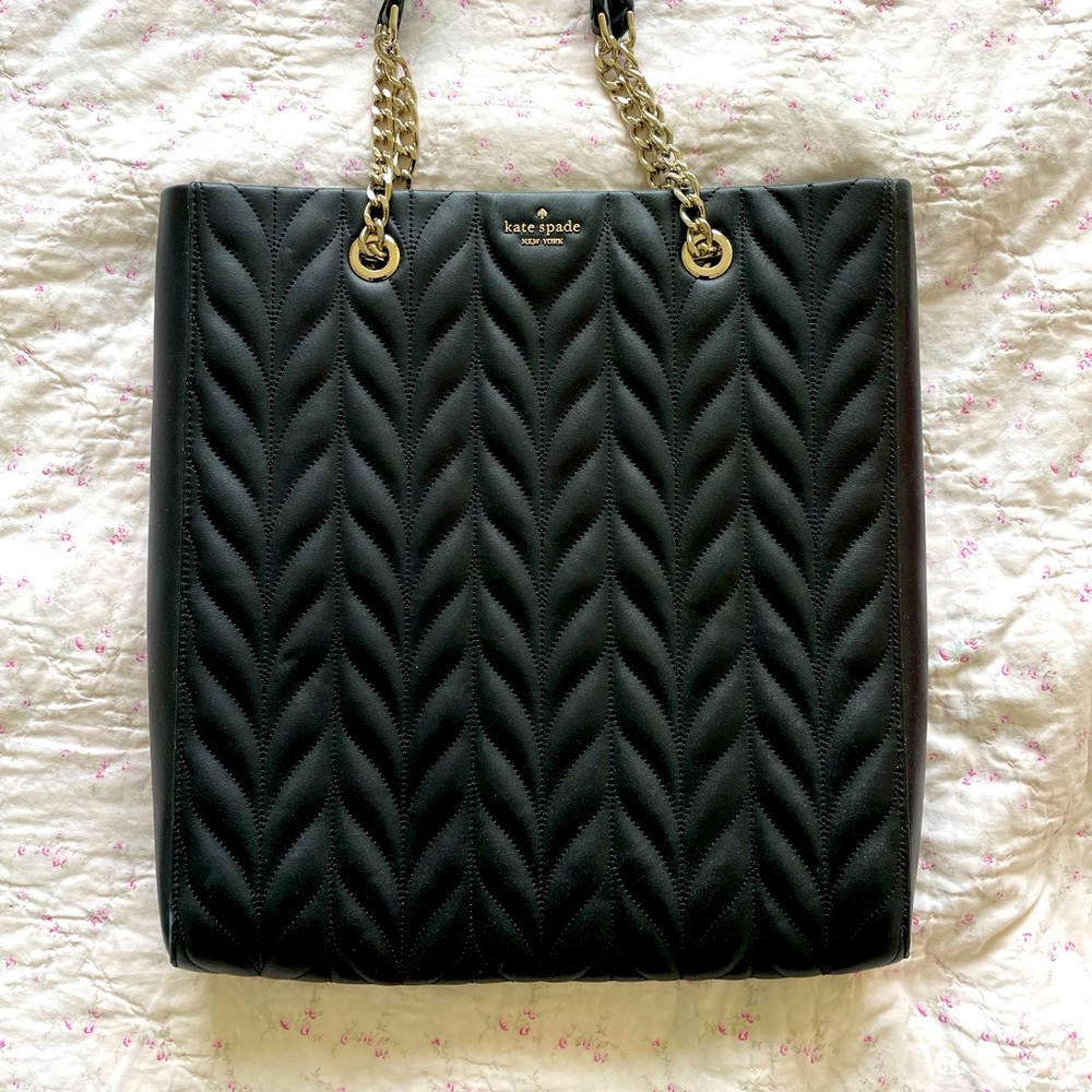 Kate Spade Briar Lane Quilted Leather Slim North South Tote NWOT